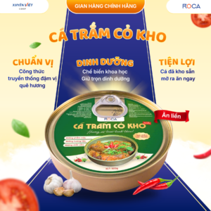 Cá Trắm Cỏ Kho ROCA – Đậm Đà Hương Vị Truyền Thống